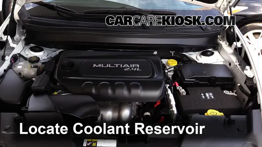 2015 Jeep Cherokee Latitude 2.4L 4 Cyl. Coolant (Antifreeze) Add Coolant